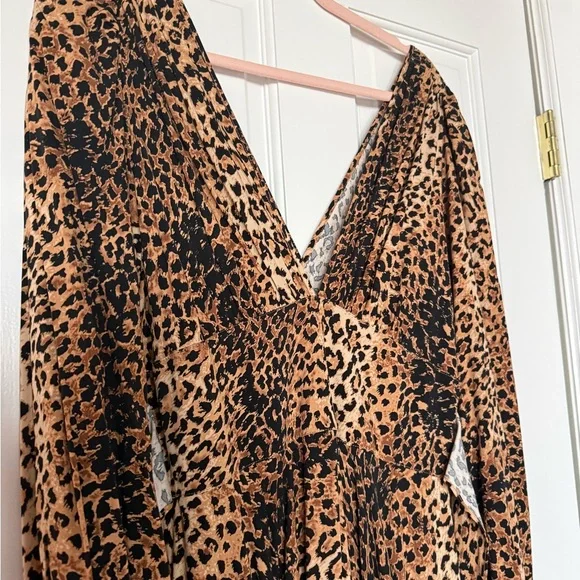 Trashy Diva Leopard-Print Maxi Gene Dress in Tan and Brown - Picture 9 of 9
